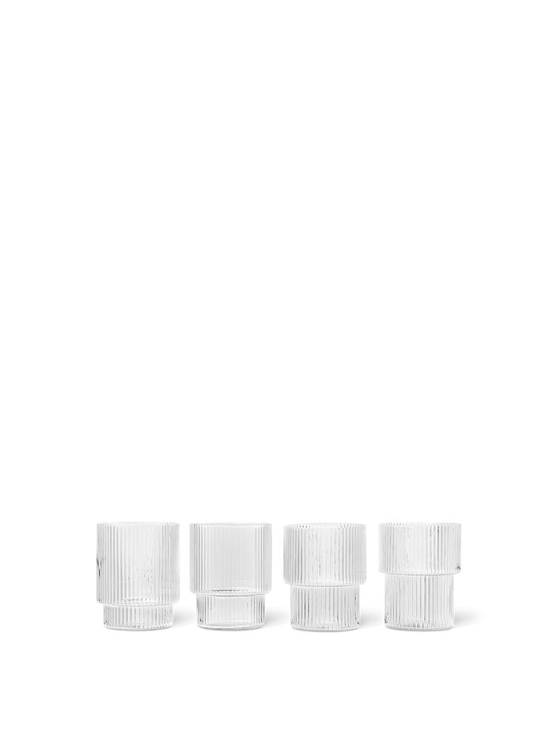 Ripple Glasses - Set of 4 - Clear