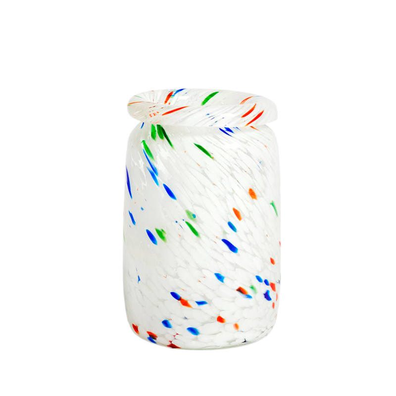 Medium Splash Vase - White Dot