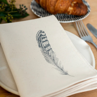 Napkin Gift Set of 6 - Feather