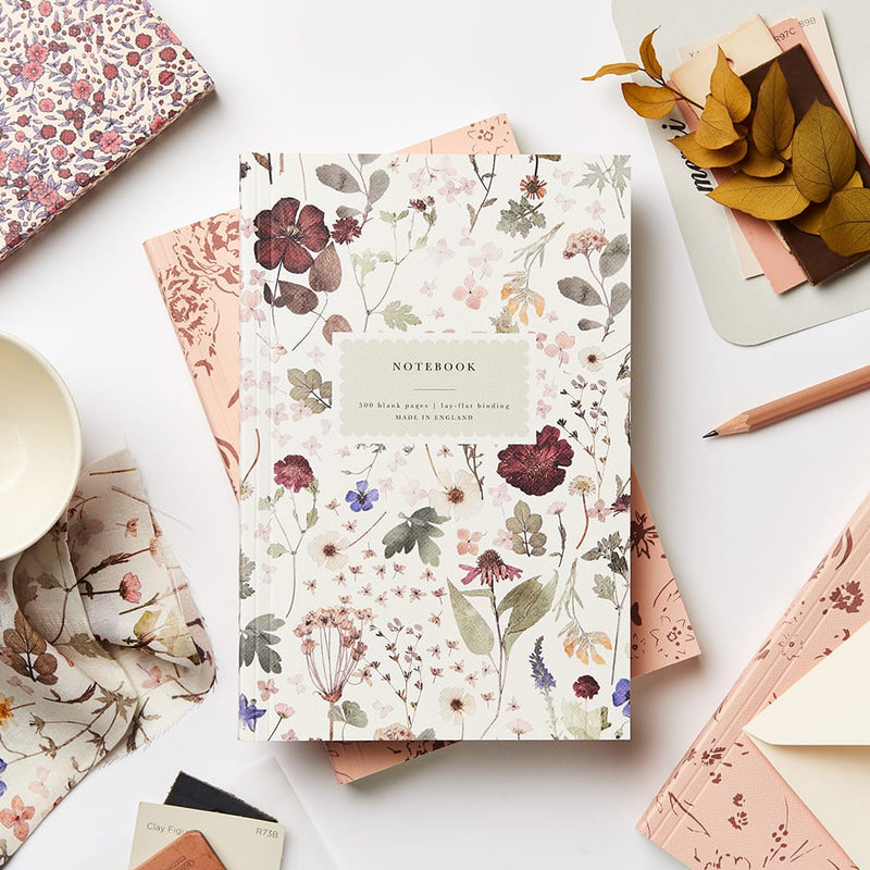 Hierloom Pressed Flower Notebook