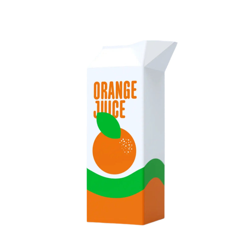 Orange Juice Carton Vase
