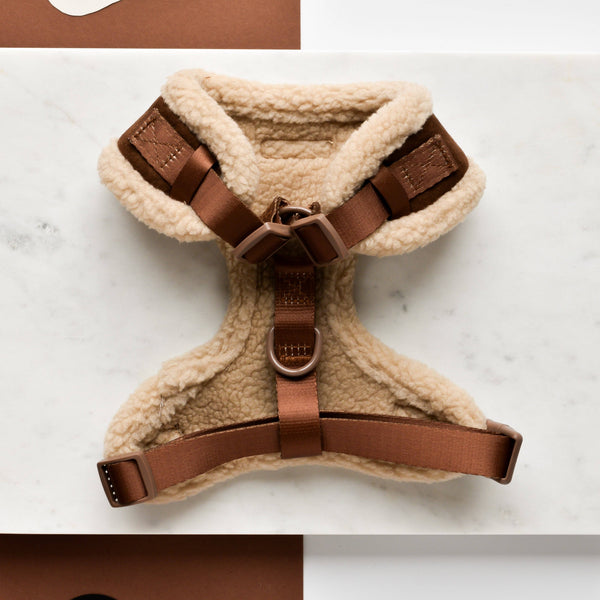 Brown Aviator Adjustable Neck Harness - XXS