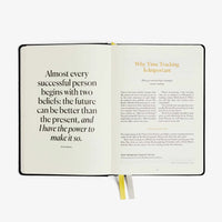 Productivity Planner Black - Time Tracking, Goals, Self-Care