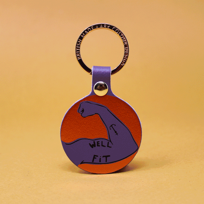 Well Fit Key Fob - Dark Turquoise