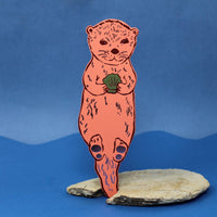 Otter Bookmark - Buttercup Yellow