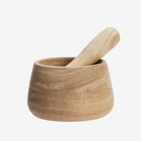 Madam Stoltz - Wooden Mortar Set (Acacia)