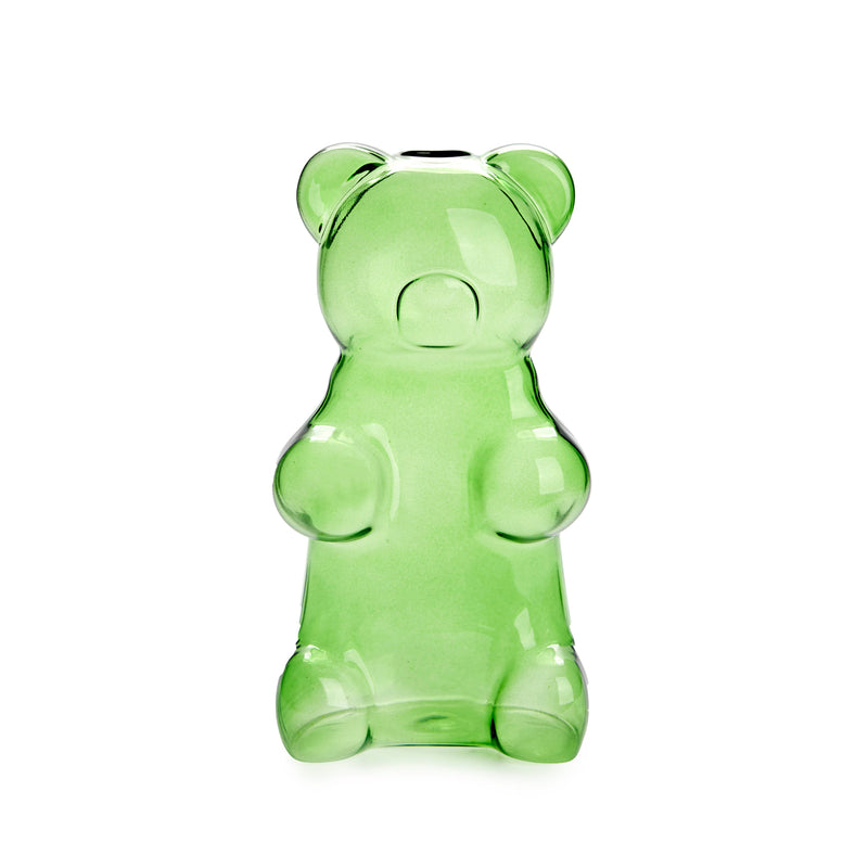Balvi Yummy Bear Glass Vase Green Vase