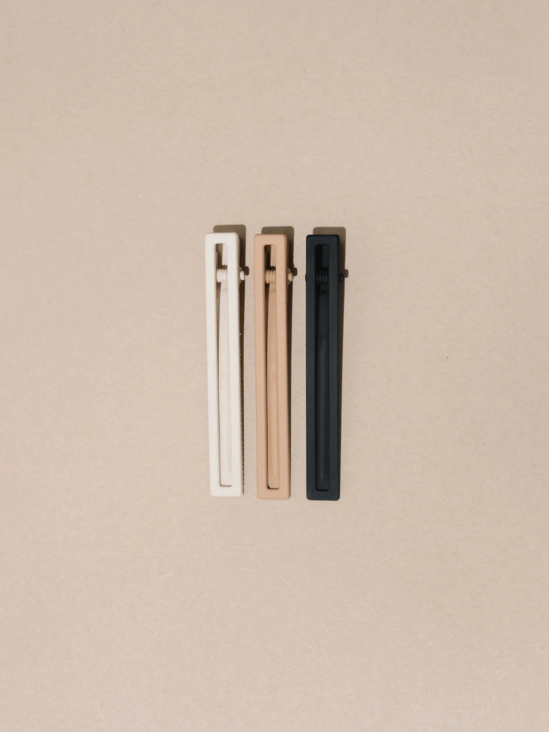 NAT + NOOR - Yarrow Hair Clips - Cacao