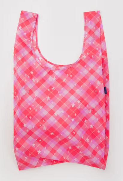 Big Baggu - Pink Star Plaid