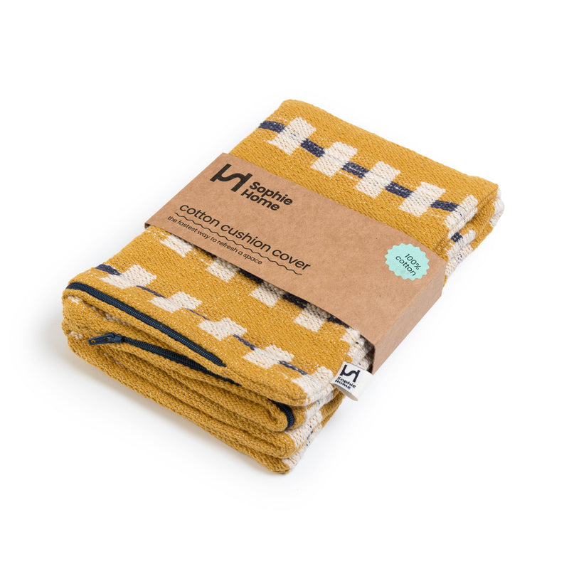 Cotton Woven Cushion Cover: Hila Citrus