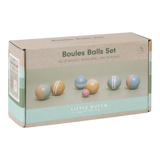 Wooden Boules Set