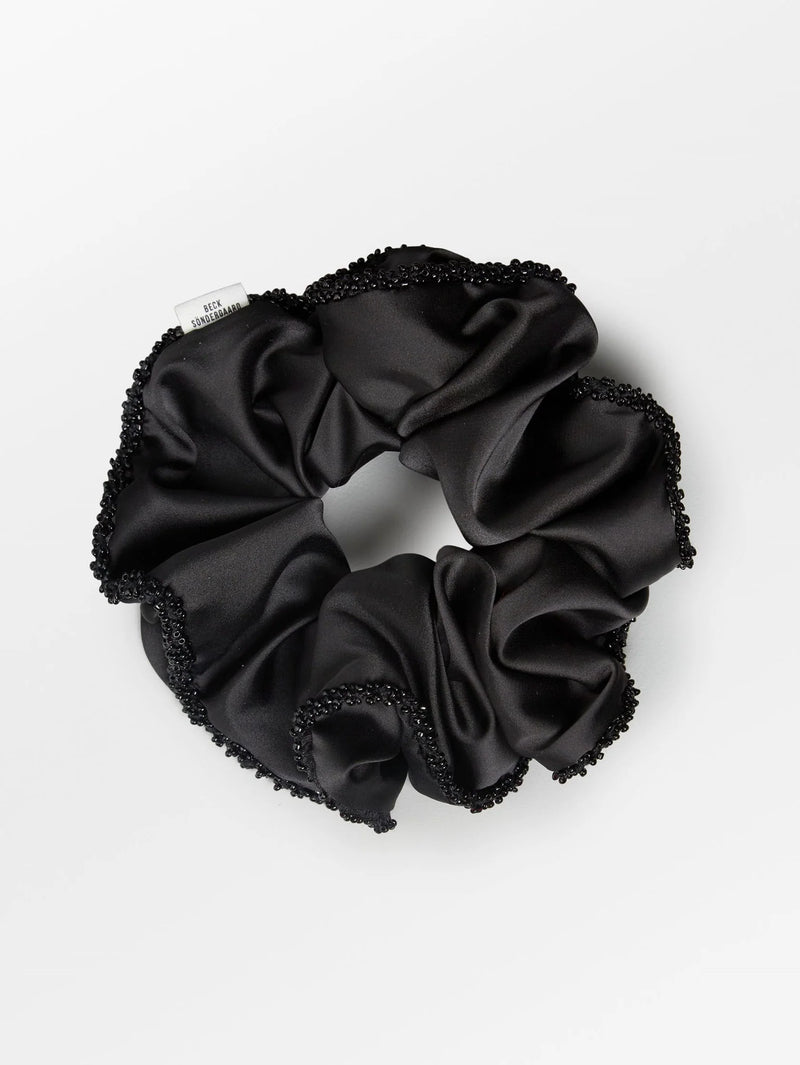 Luster bead scrunchie