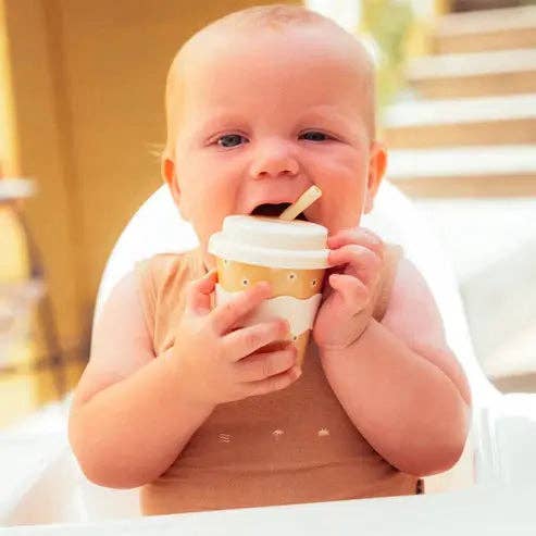Yellow Daisy Babychino Cup 4oz