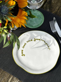 Statement Plate - 'good food and good company'
