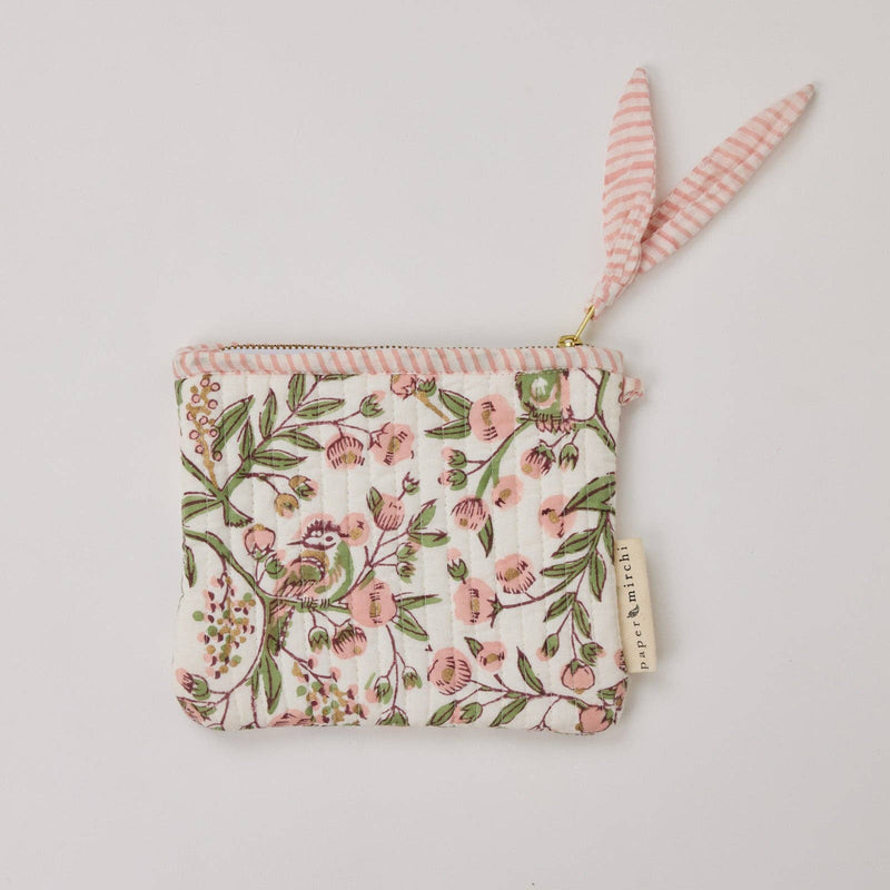 Zipped Pouch - Set of 2 - Floral Blush