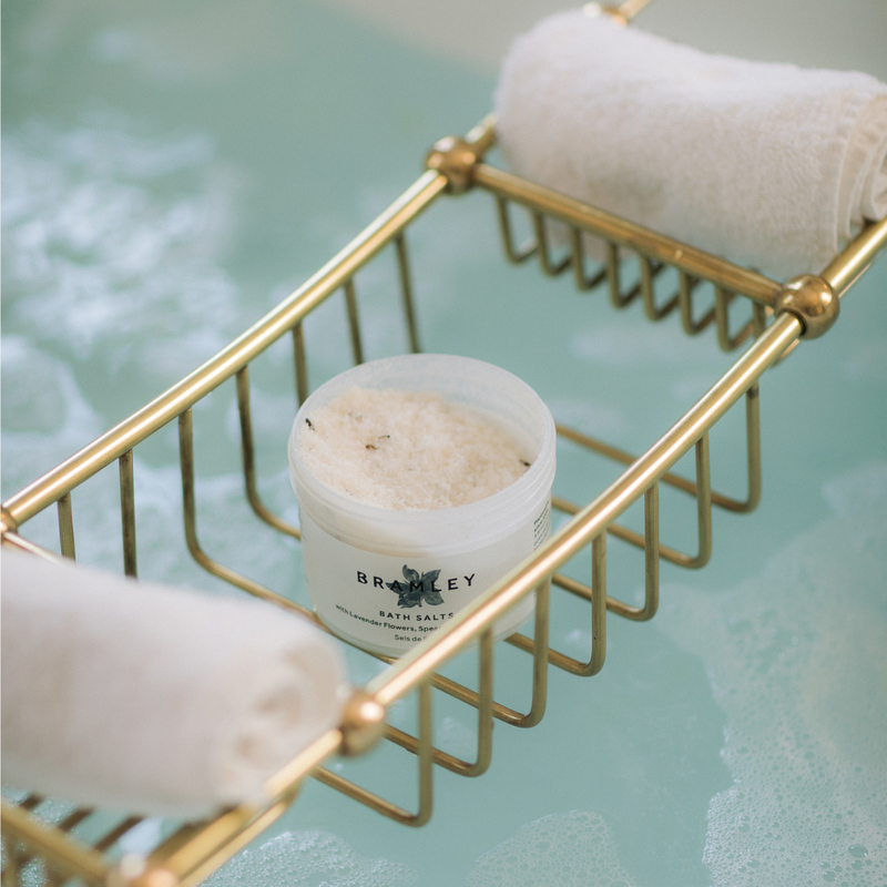 Bath Salts with Lavender Flowers, Spearmint & Geranium Essential Oils