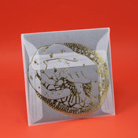 Cat on a Mat Magnet - Yellow