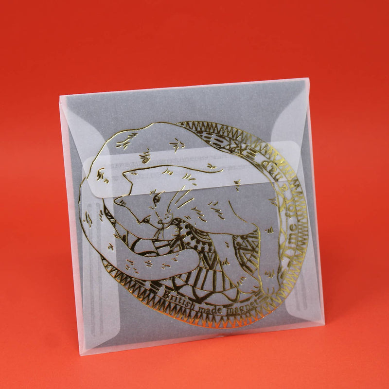 Cat on a Mat Magnet - Yellow