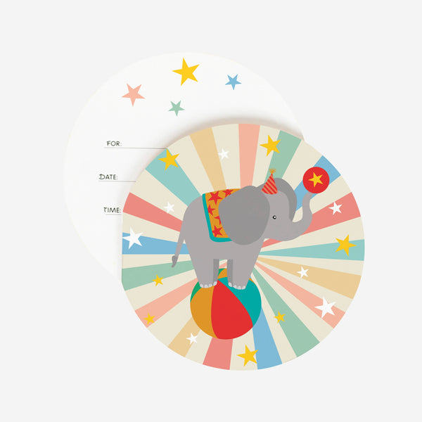 Party Invitations - Circus