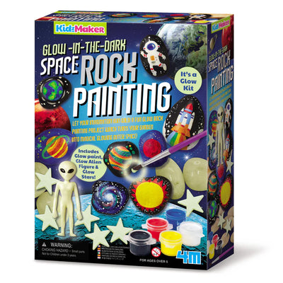 Glow in the Dark Space Rock Painting Kit
