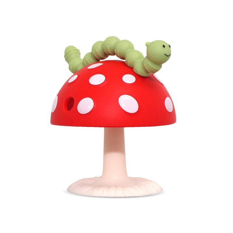 Mushroom Teether - Red/Green