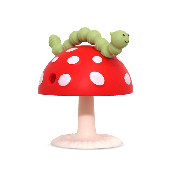 Mushroom Teether - Red/Green