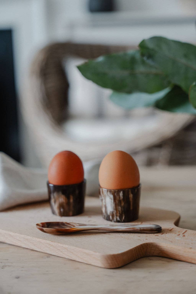 Horn Caviar and Egg Spoon