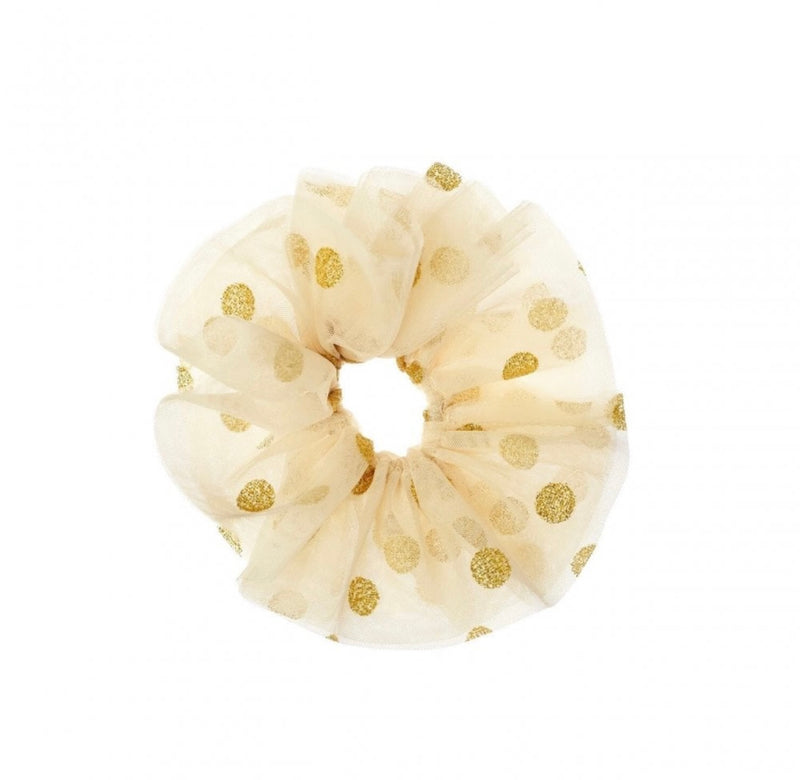 Tulle Glitter Spotty Scrunchie