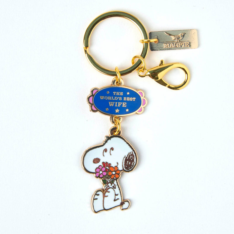 Peanuts World's Best Wife Keyring