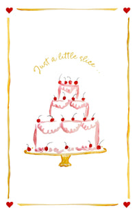 Just A Little Slice - Linen Teatowel