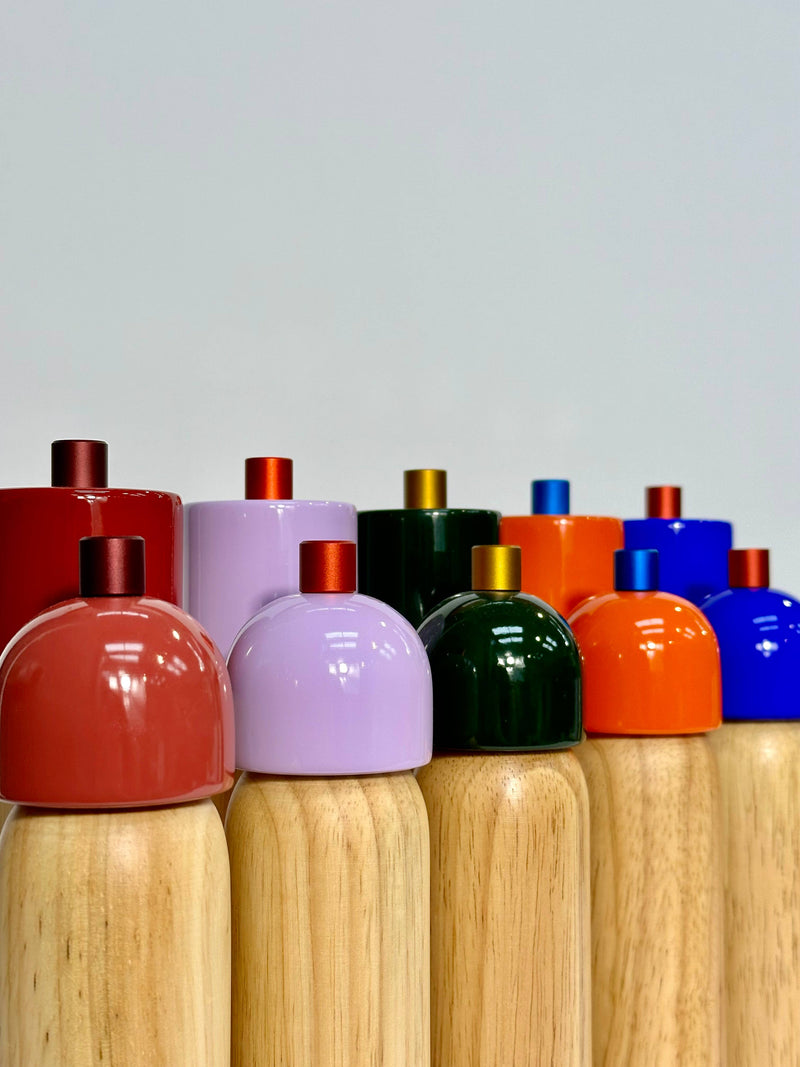 Salt & Pepper Grinder - Lilac & Red - Medium