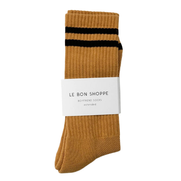 Extended Boyfriend Socks - Biscotti
