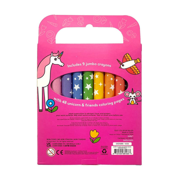 Ooly Carry-Along: Coloring Book Set - Unicorn Pals