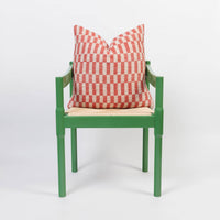 Cotton Woven Cushion Cover: Blok Orange