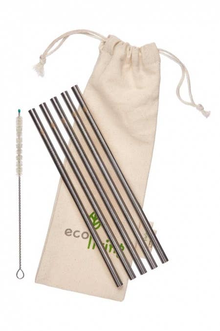 Stainless Steel Drinking Straws - Smoothie Straight - Set of 5