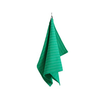 Canteen Tea Towel - Emerald Pinstripe