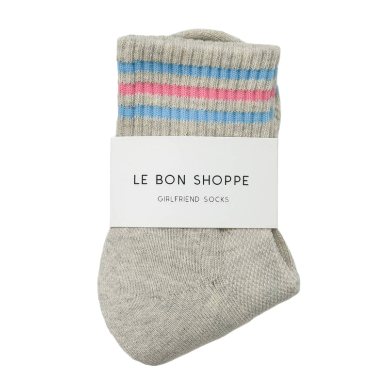 Girlfriend Socks - Bright Grey