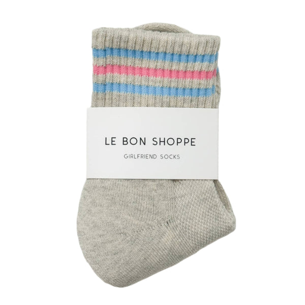 Girlfriend Socks - Bright Grey