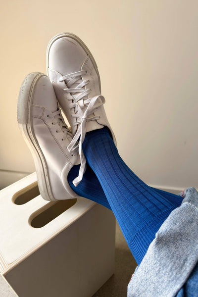 His Socks - Cobalt