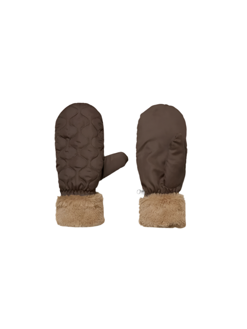 Makara Puff Mittens - Roast Brown