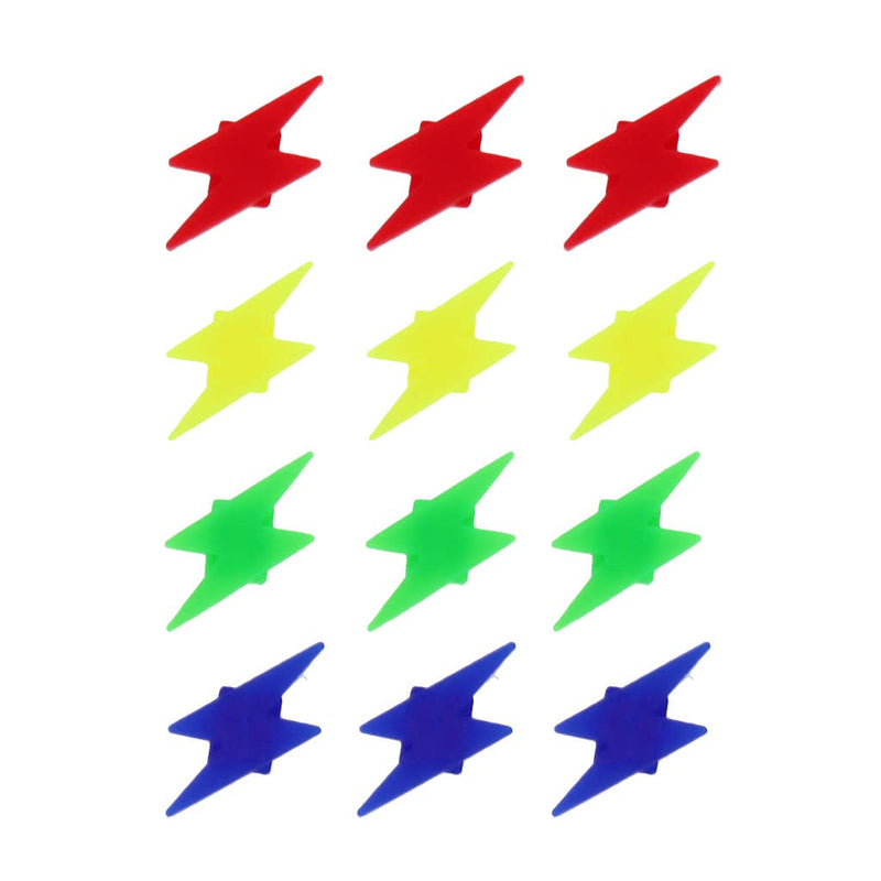 Bicycle spoke decorations - Lightning bolts