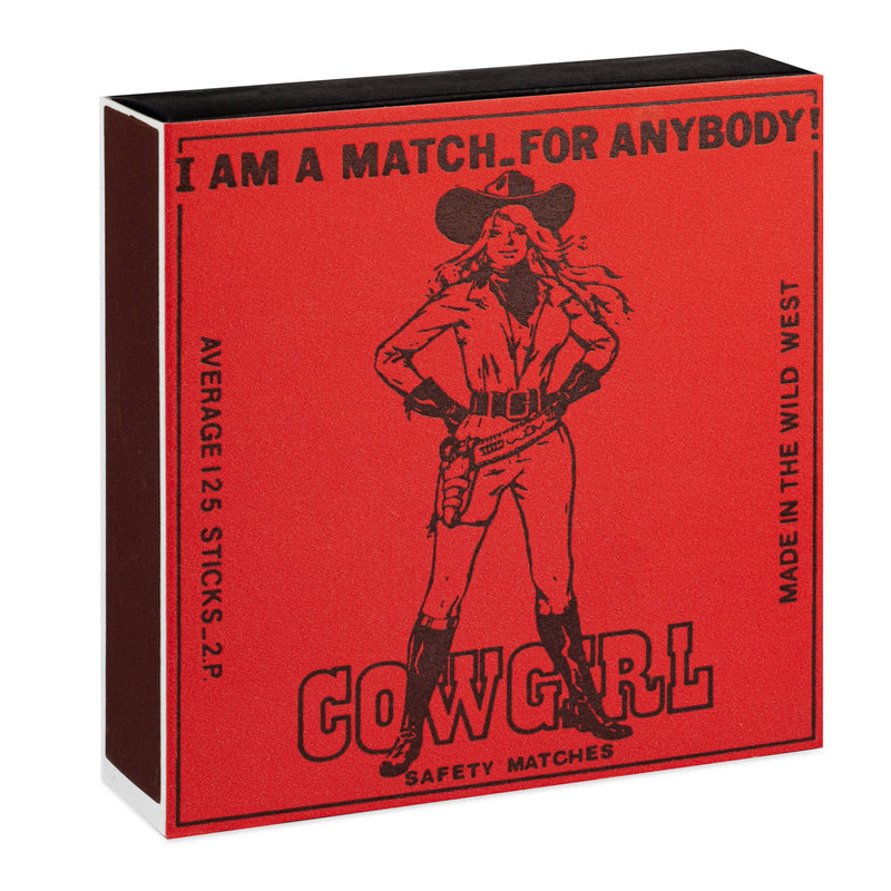 Cowgirl Square Matchboxes