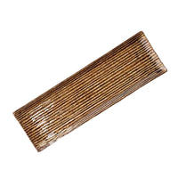 Sashimi Plate Amber Contour Glaze 33.2cm