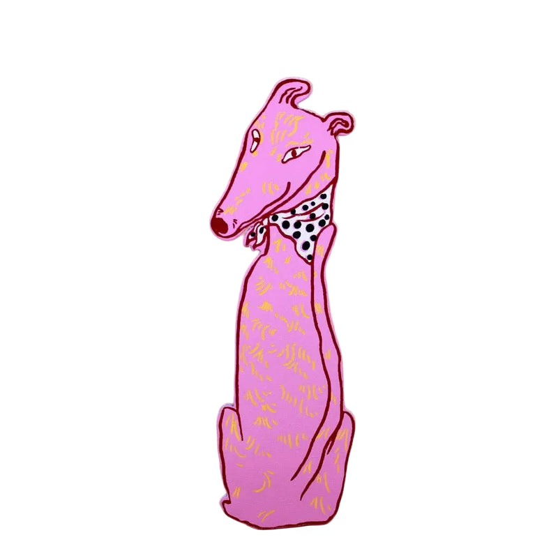 Dog Tails Bookmark - Hot Pink