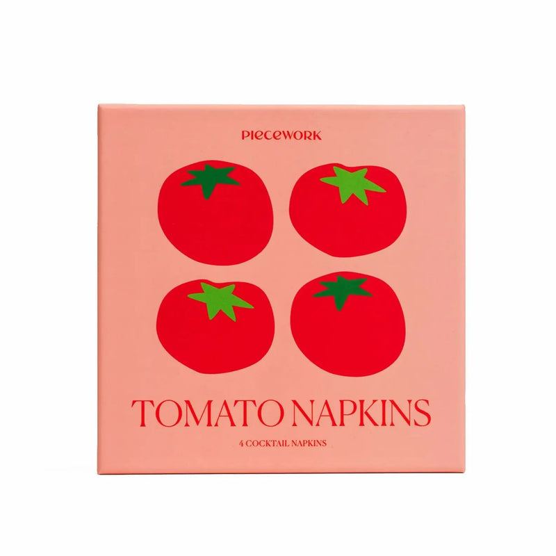 Tomato Cocktail Napkins - Set of 4
