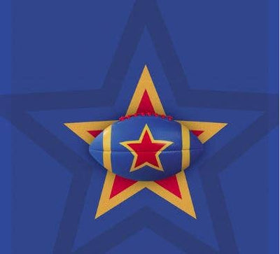 Crocodile Creek Soft Football / Rugby Style Ball Red Star