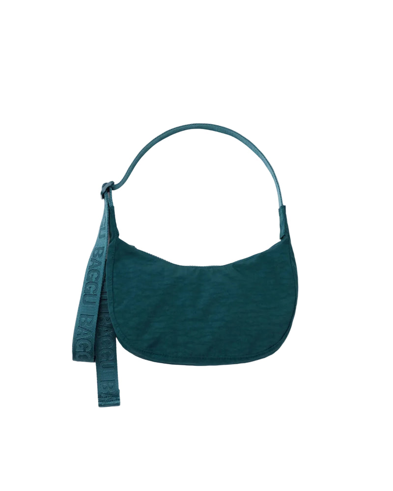 Small Nylon Crescent Bag - Deep Sea