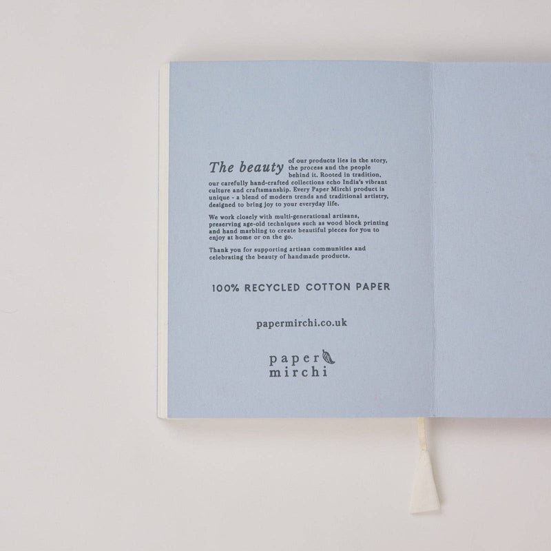 A5 Ruled Notebook - Twisted Scallops Hydrangea