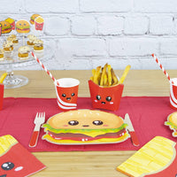 Salty Junk Food Burger - Plates - Set Of 8