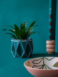 11cm Self-Watering Pot - Dark Teal